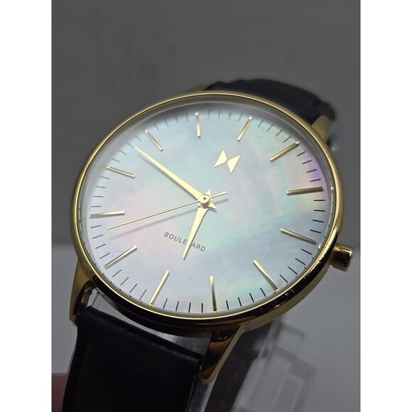 MVMT Boulevard Abbott Kinney 38 mm Gold MOP Dial Quartz New Battery Womens Watch - Picture 5 of 13